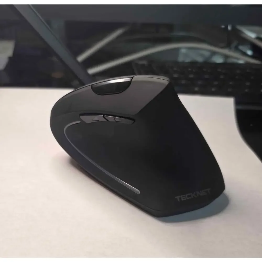 TECKNET Ergonomic Wireless Vertical Mouse with Bluetooth 4800 DPI